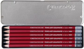 Cretacolor Cleos Fine Art Grafit Kalemi 6 lı
