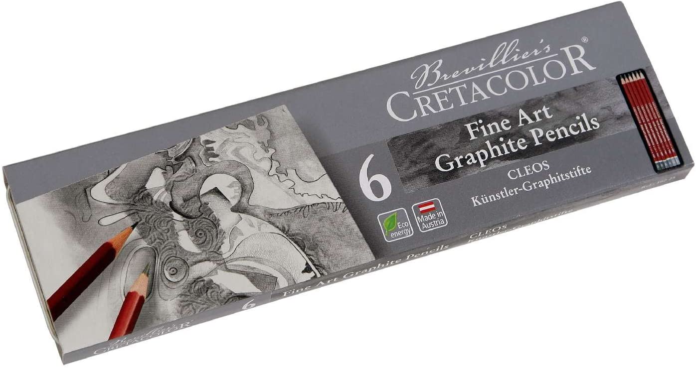 Cretacolor Cleos Fine Art Grafit Kalemi 6 lı