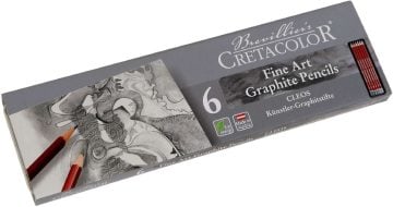 Cretacolor Cleos Fine Art Grafit Kalemi 6 lı