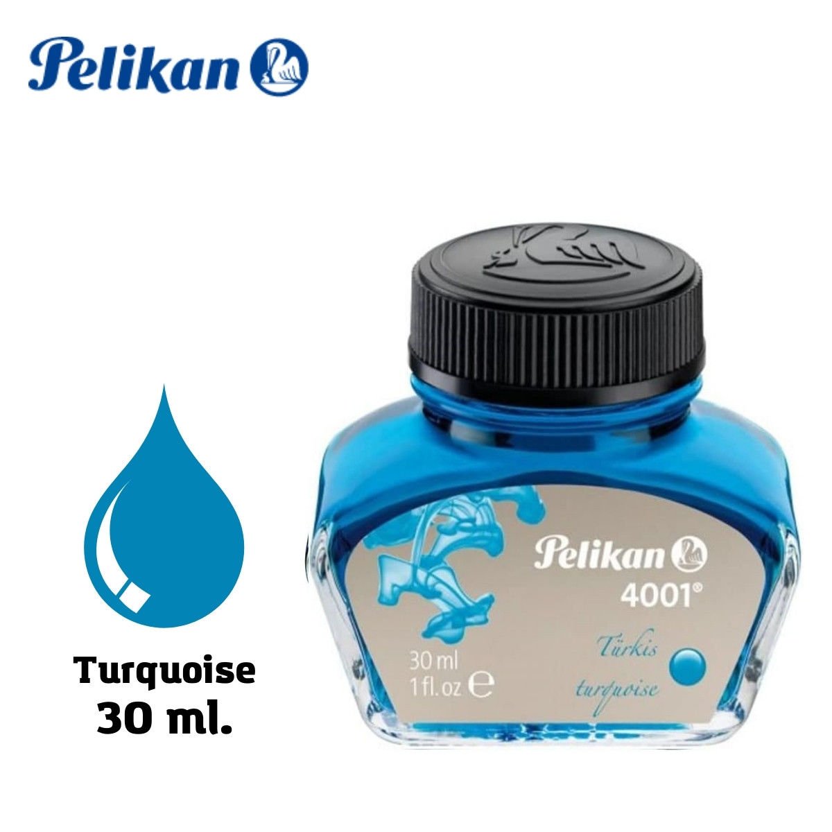 Pelikan Dolma Kalem Mürekkebi 30ml 4001 Turkuaz