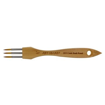 Art Elegant Sentetik Yuvarlak Uçlu Fırça Seri 2033 No 3/4 3in1