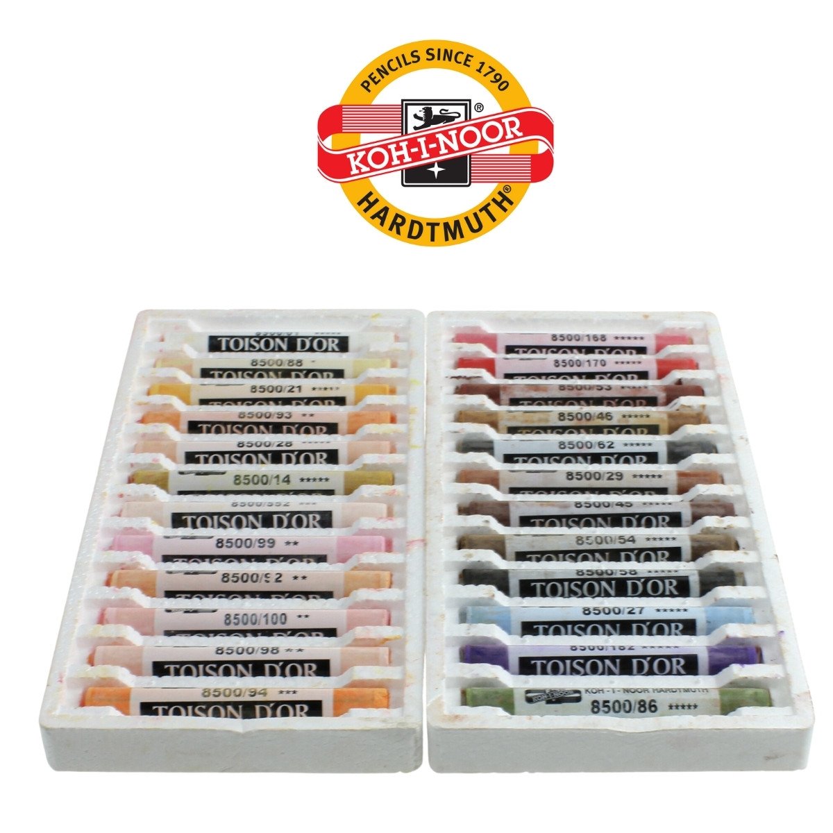 Koh-i-Noor Toison D'or Tam Boy Soft Pastel Kalem Seti 24lü Portre