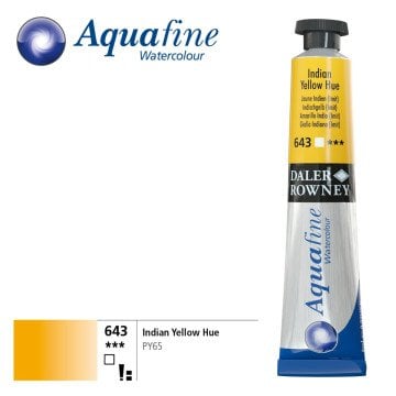 Daler Rowney Aquafine Tüp Sulu Boya 8ml 643 Indian Yellow Hue