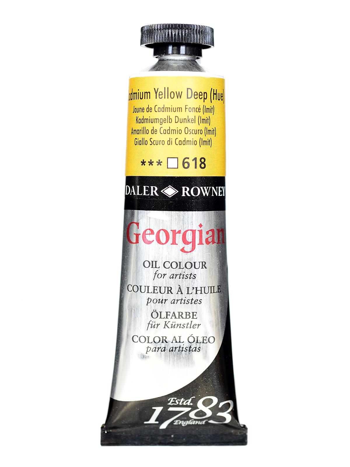 Daler Rowney Georgian Yağlı Boya 38ml 618 Cadmium Yellow Deep Hue