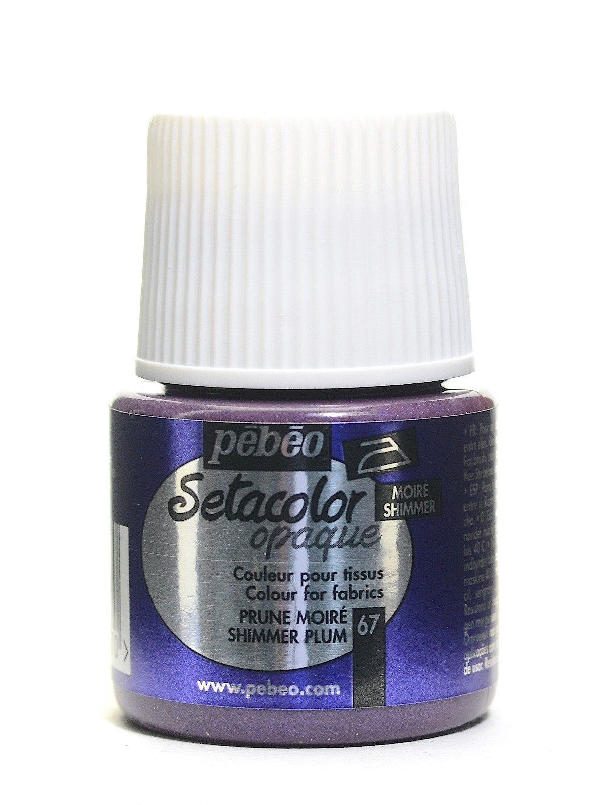 Pebeo Setacolor Opak Kumaş Boyası 45ml 67 Shimmer Plum