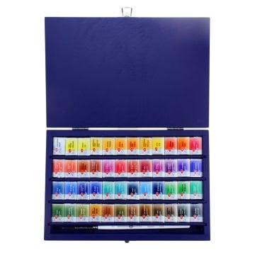St Petersburg White Nights Extra-Fine Tam Tablet Sulu Boya 2.5ml Lacivert Kutu 48li Set