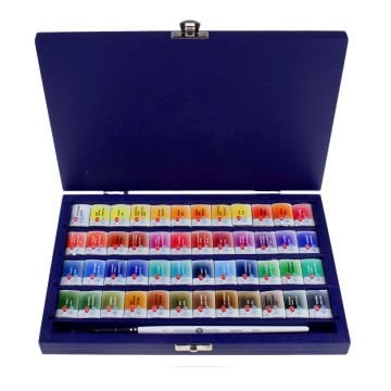 St Petersburg White Nights Extra-Fine Tam Tablet Sulu Boya 2.5ml Lacivert Kutu 48li Set