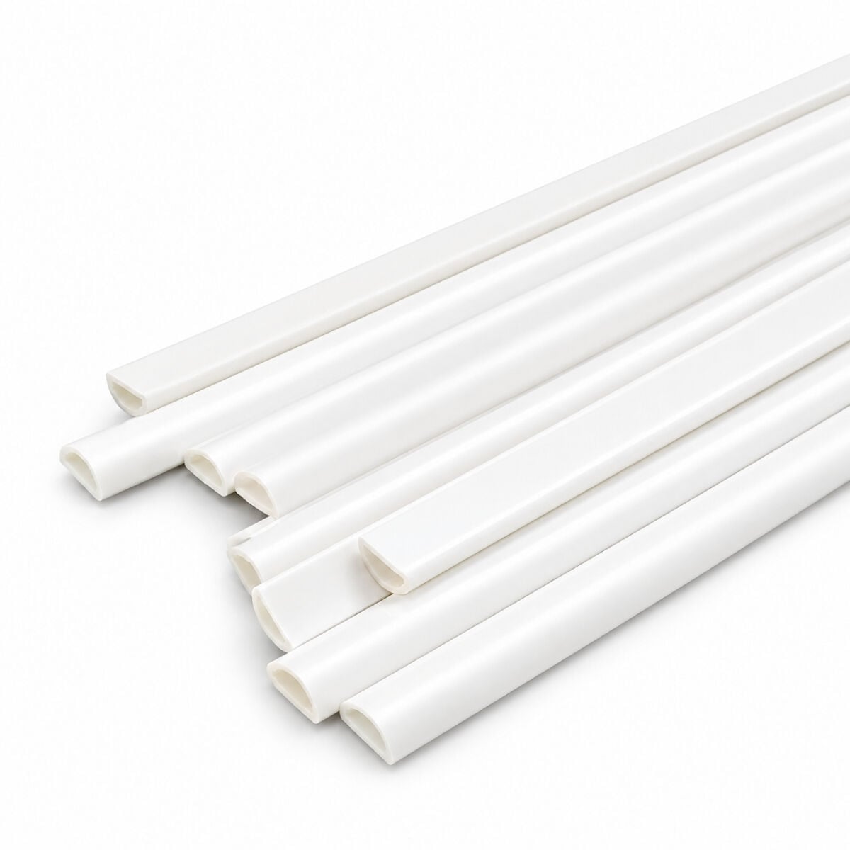 Art Elegant Plastik D Yarım Daire Çıta İçi Boş 6mm 50cm 10lu