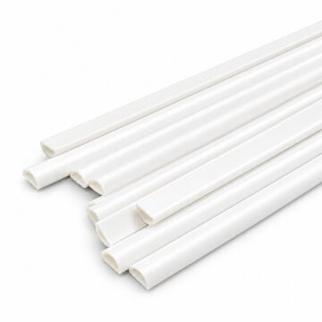 Art Elegant Plastik D Yarım Daire Çıta İçi Boş 6mm 50cm 10lu