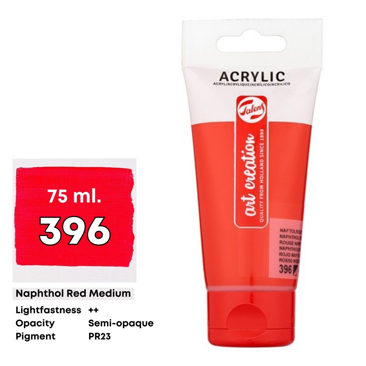 Art Creation Akrilik Boya 75ml 396 Naphthol Red Medium