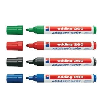 Edding 260 Beyaz Tahta Kalemi Siyah