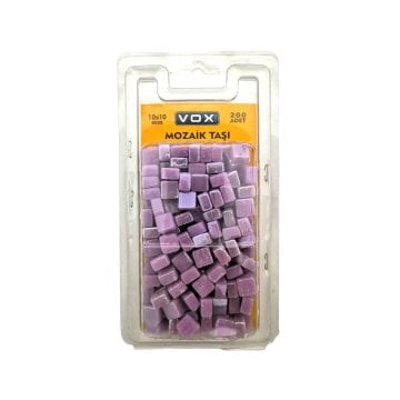 Vox Mozaik Taşı 10x10mm 22 Lila 200lü