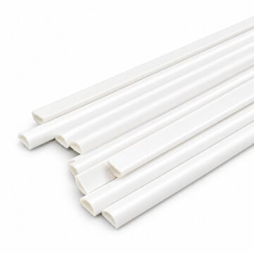 Art Elegant Plastik D Yarım Daire Çıta İçi Boş 8mm 50cm 10lu