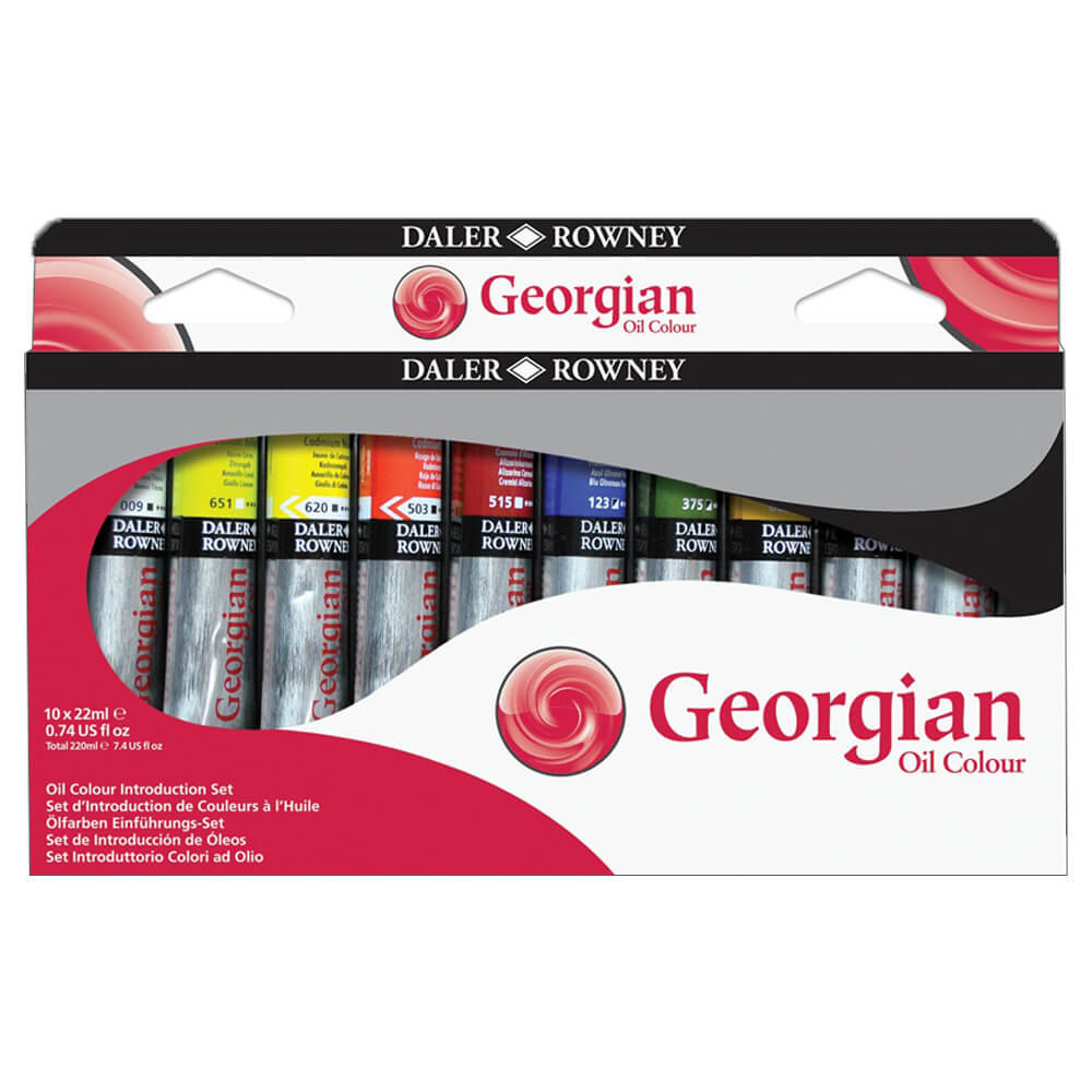 Daler Rowney Georgian Yağlı Boya Studio Set 10 x 22ml