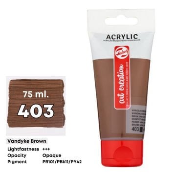 Art Creation Akrilik Boya 75ml 403 Vandyke Brown