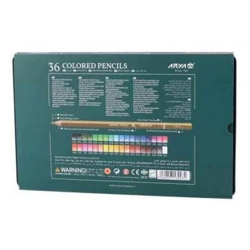 Arya Artist Profesyonel Kuru Boya Kalem Seti 36lı Metal Kutu