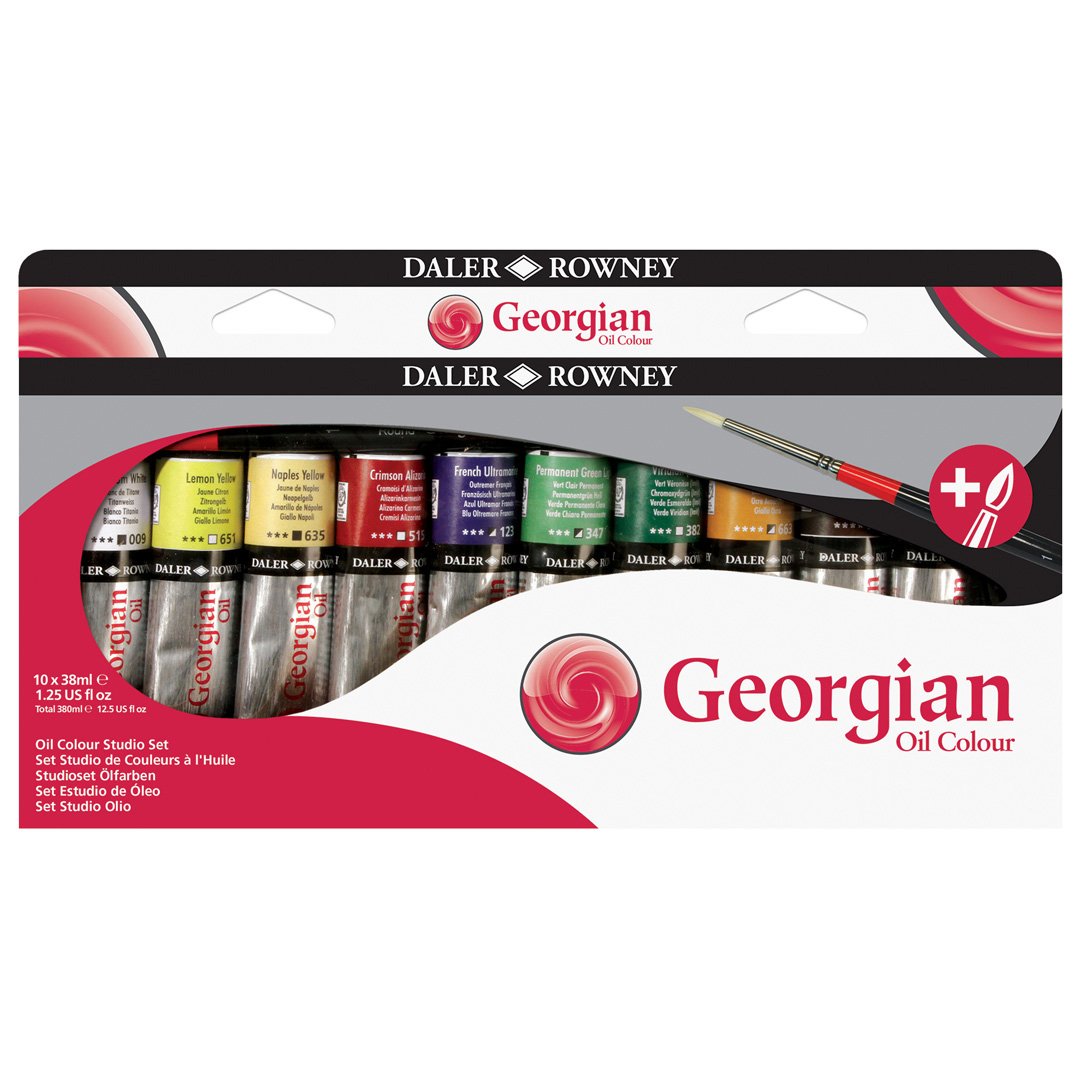 Daler Rowney Georgian Yağlı Boya Studio Set 10 x 38ml