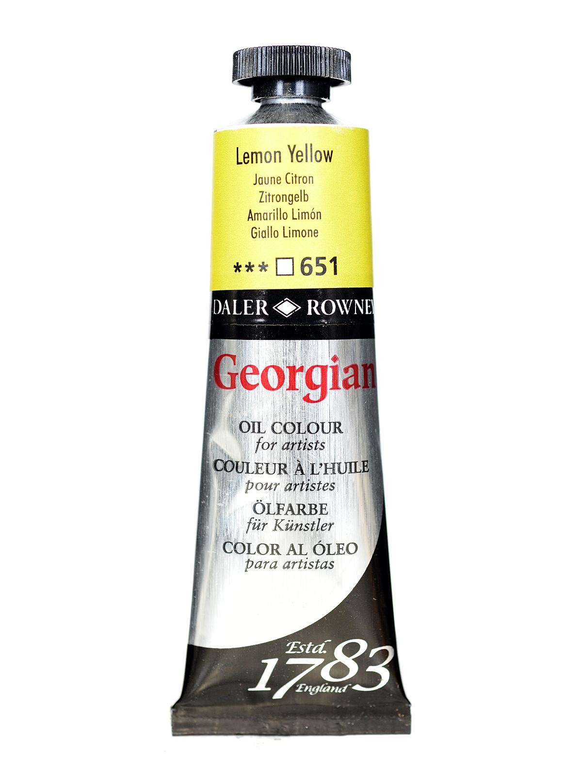 Daler Rowney Georgian Yağlı Boya 38ml 651 Lemon Yellow