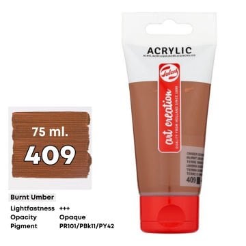 Art Creation Akrilik Boya 75ml 409 Burnt Umber