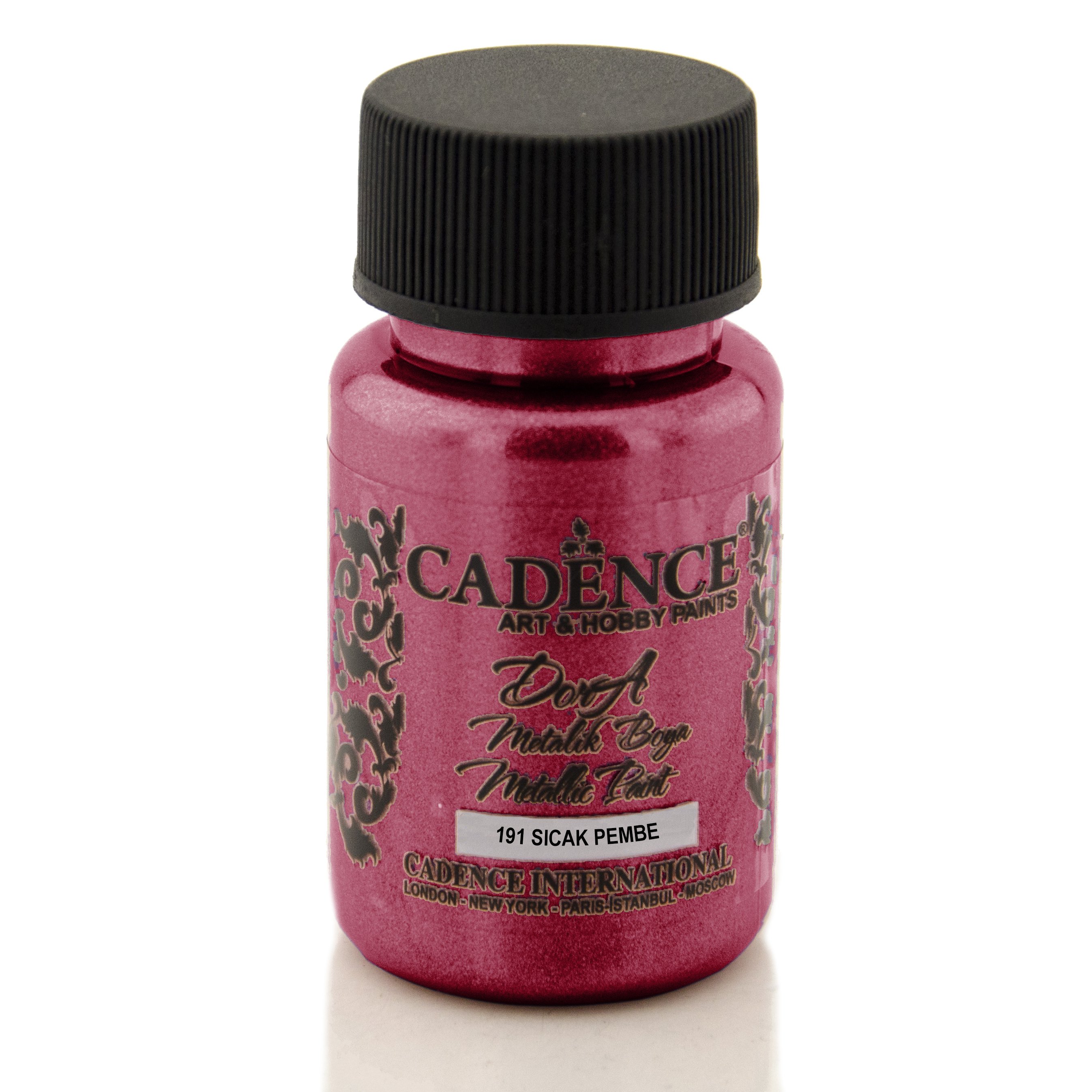 Cadence Dora Metalik Boya 50ml 191 Sıcak Pembe
