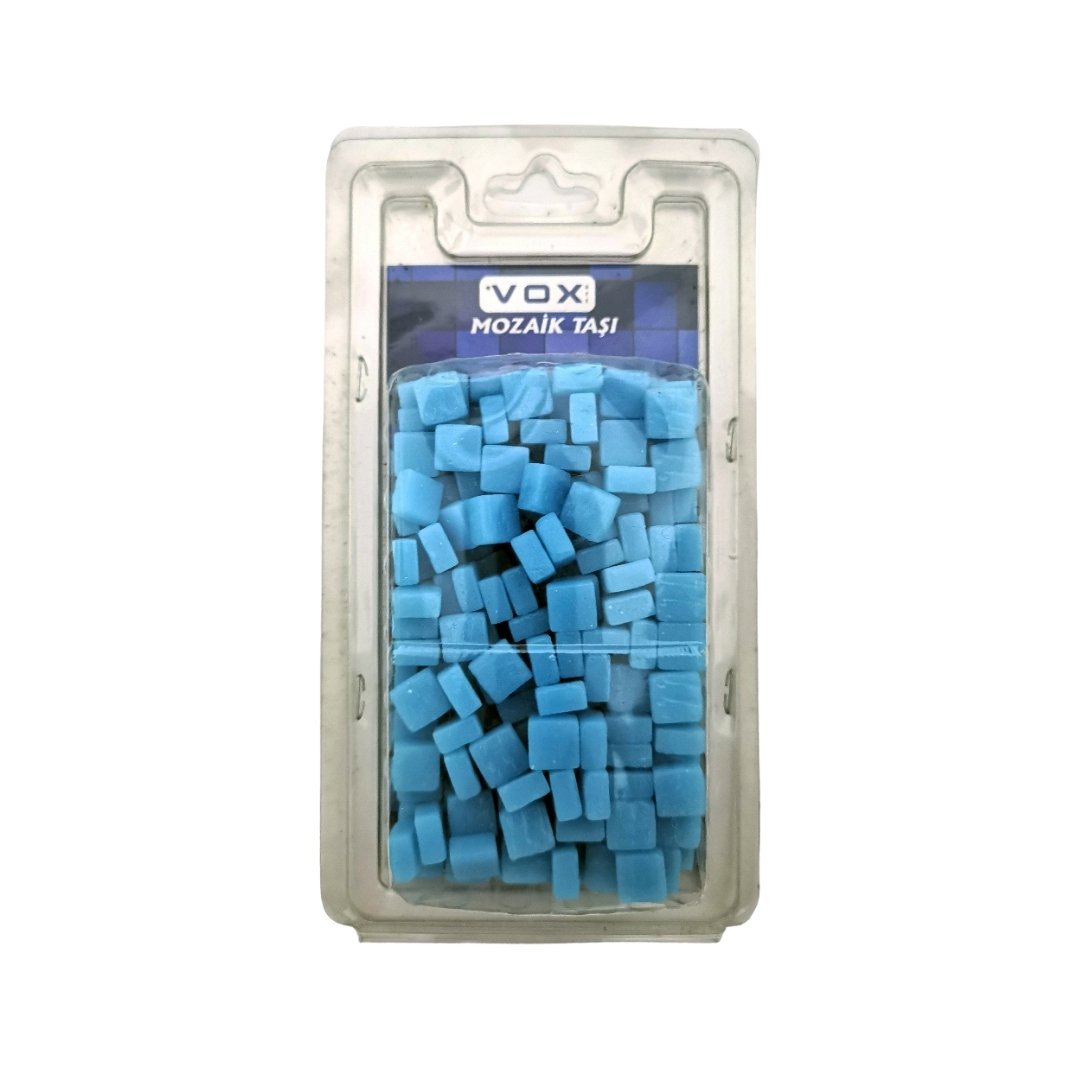 Vox Mozaik Taşı 10x10mm 25 Açık Mavi İnce 200lü