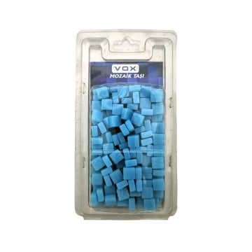 Vox Mozaik Taşı 10x10mm 25 Açık Mavi İnce 200lü