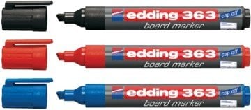 Edding 363 Flipchart Kalemi Kesik Uçlu Tahta Kalemi Siyah