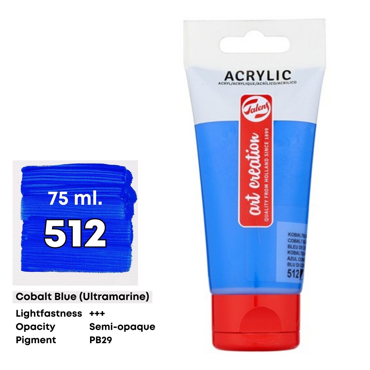 Art Creation Akrilik Boya 75ml 512 Cobalt Ultramarine