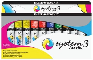 Daler Rowney System 3 Akrilik Boya Başlangıc Seti 10 x 22ml