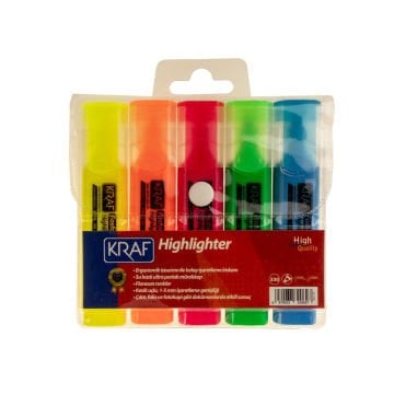 Kraf Fosforlu İşaretleme Kalem Seti 1-5mm 5li