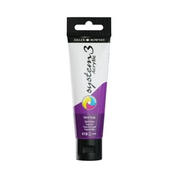 Daler Rowney System 3 Akrilik Boya 150ml 418 Velvet Purple