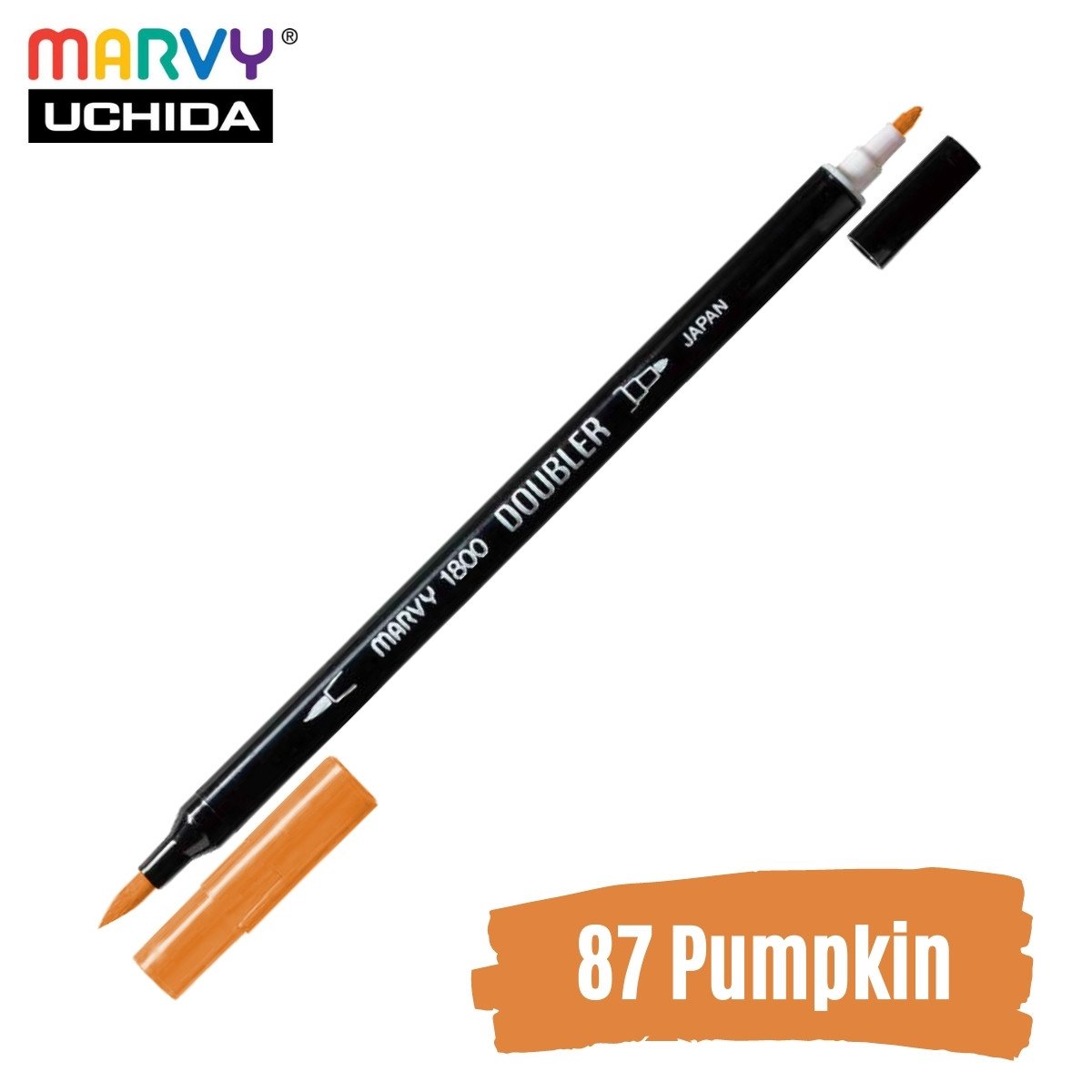 Marvy Artist Brush Pen 1800 Çift Taraflı Firça Uçlu Kalem 87 Pumpkin