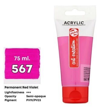 Art Creation Akrilik Boya 75ml 567 Permanent Red Violet