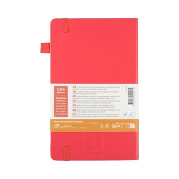 Sakura Eskiz Bloğu Sert Kapak 140gr 13x21cm Kırmızı 80yp Noktalı