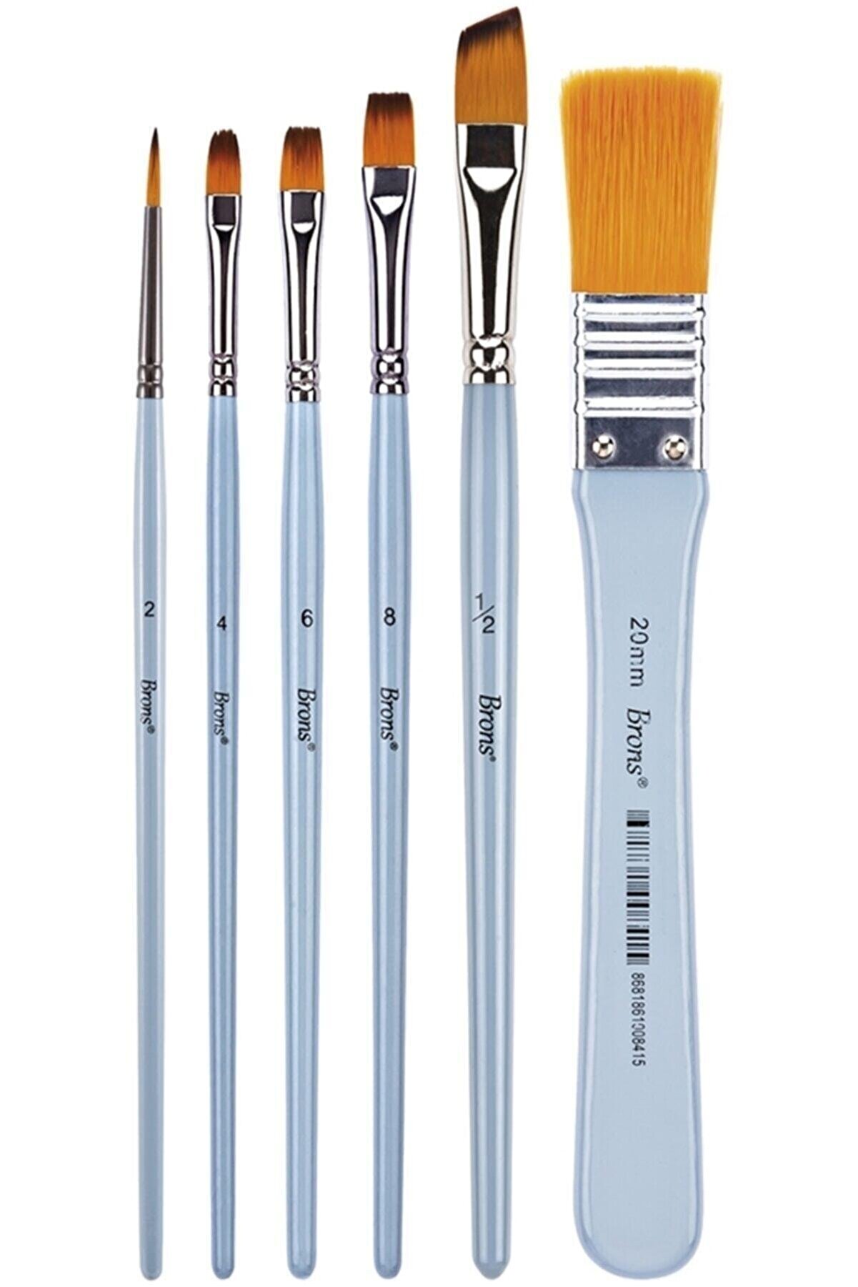 Brons Set1 BR-2200 Blister Fırça Seti 6lı