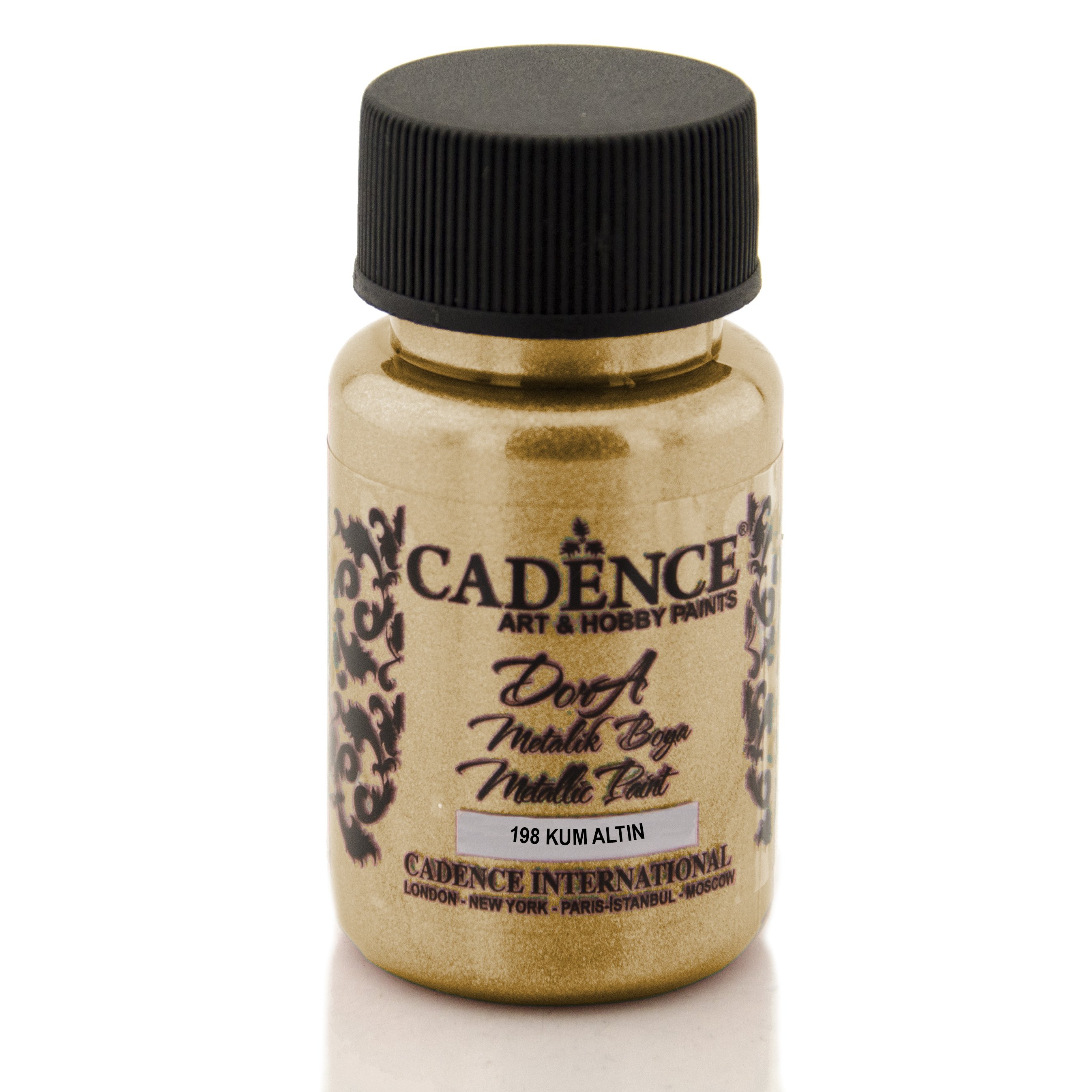 Cadence Dora Metalik Boya 50ml 198 Kum Altın