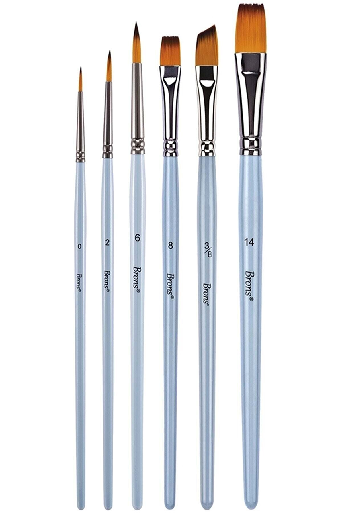 Brons Set2 BR-2201 Blister Fırça Seti 6lı
