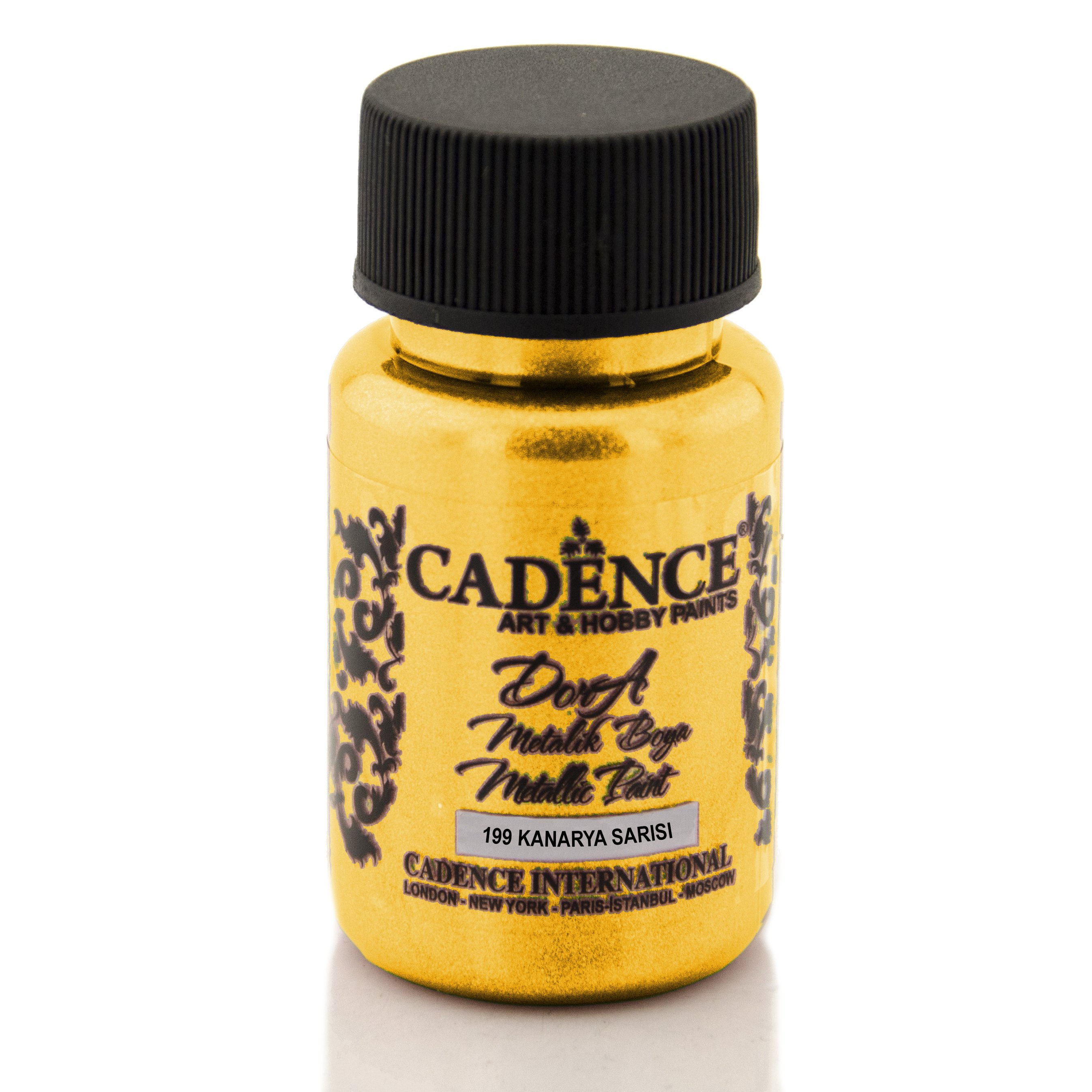 Cadence Dora Metalik Boya 50ml 199 Kanarya Sarısı