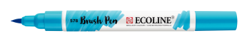 Talens Ecoline Brush Pen Fırça Uçlu Kalem 578 Sky Blue Cyan