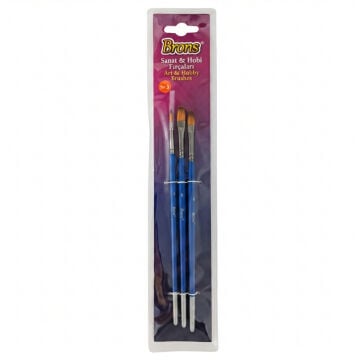 Brons Set3 BR-2222 Blister Fırça Seti 3lü
