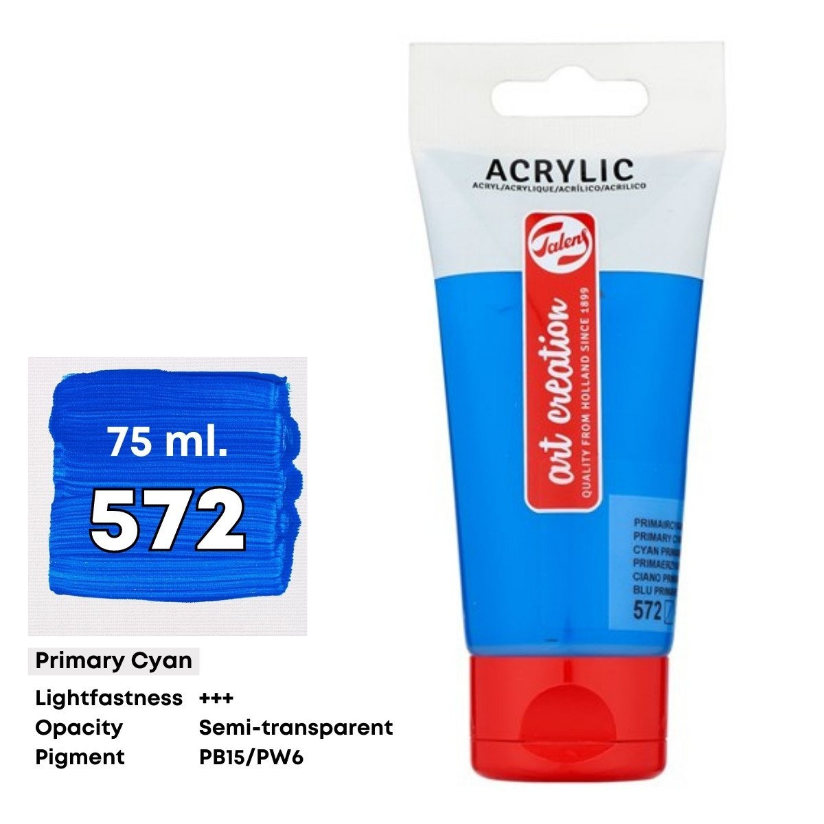 Art Creation Akrilik Boya 75ml 572 Primary Cyan