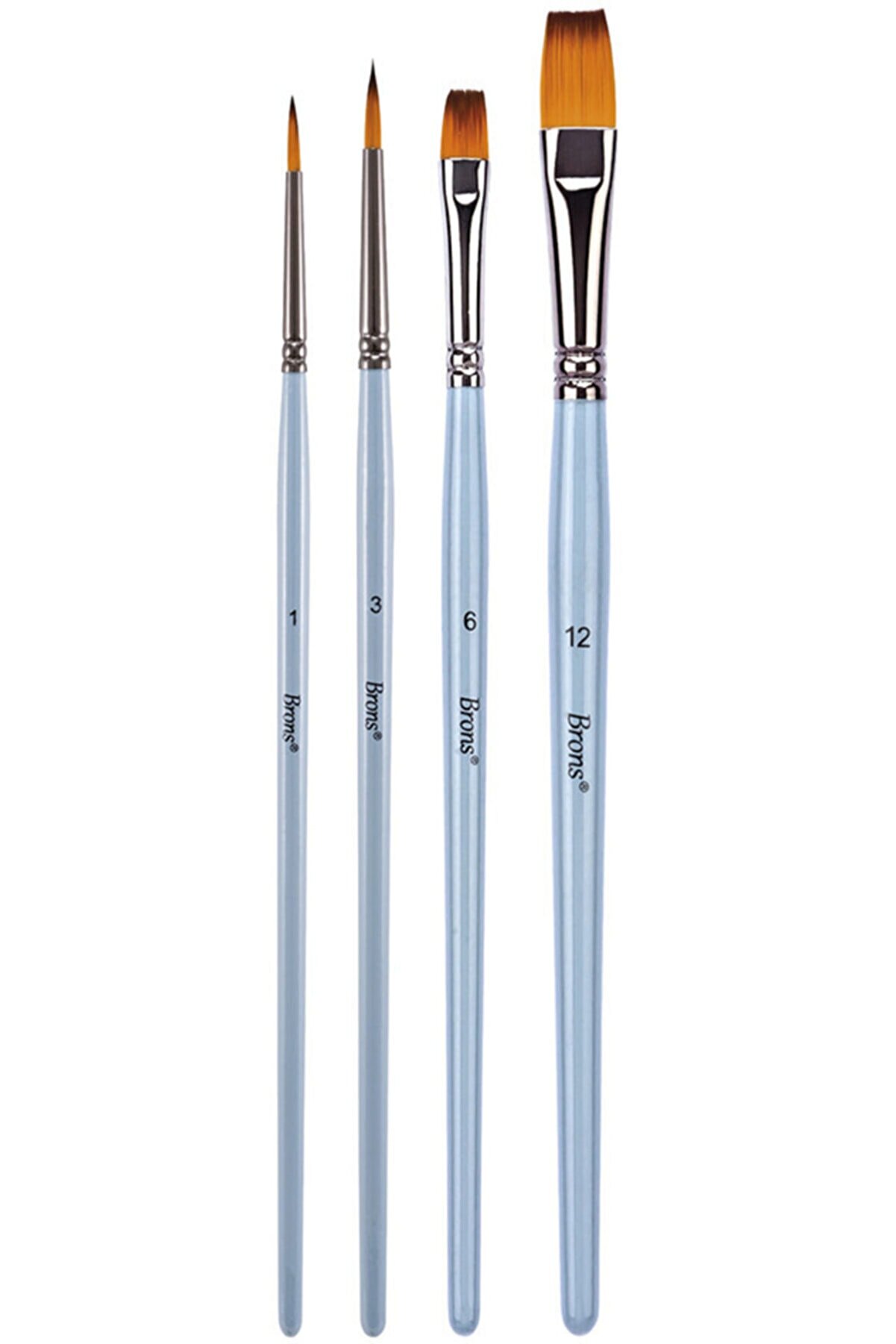 Brons Set3 BR-2202 Blister Fırça Seti 4lü