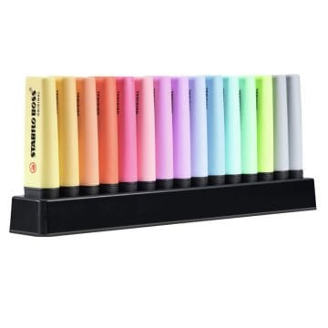 Stabilo Boss Original Pastel Marker Seti 15li Stand Hediyeli