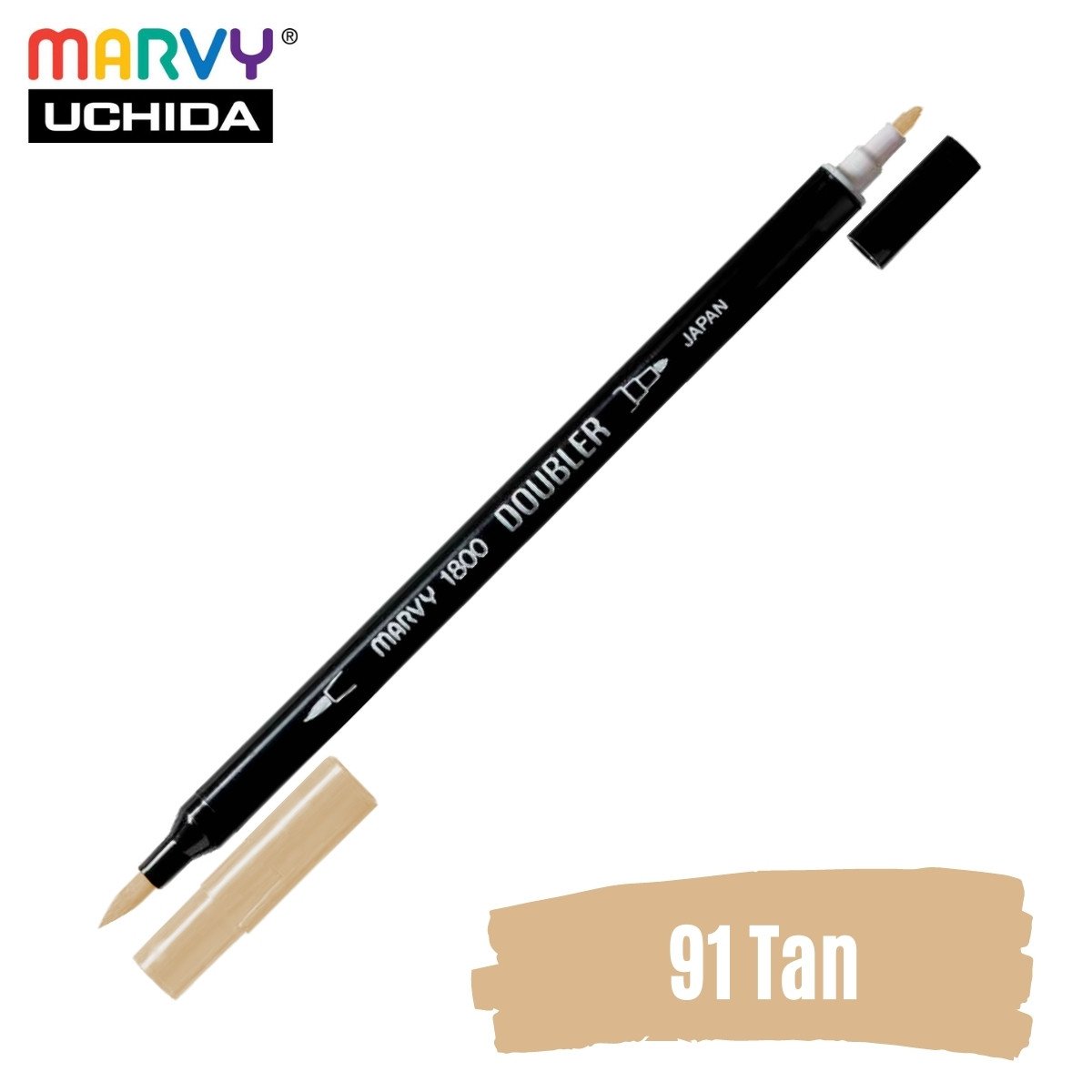 Marvy Artist Brush Pen 1800 Çift Taraflı Firça Uçlu Kalem 91 Tan
