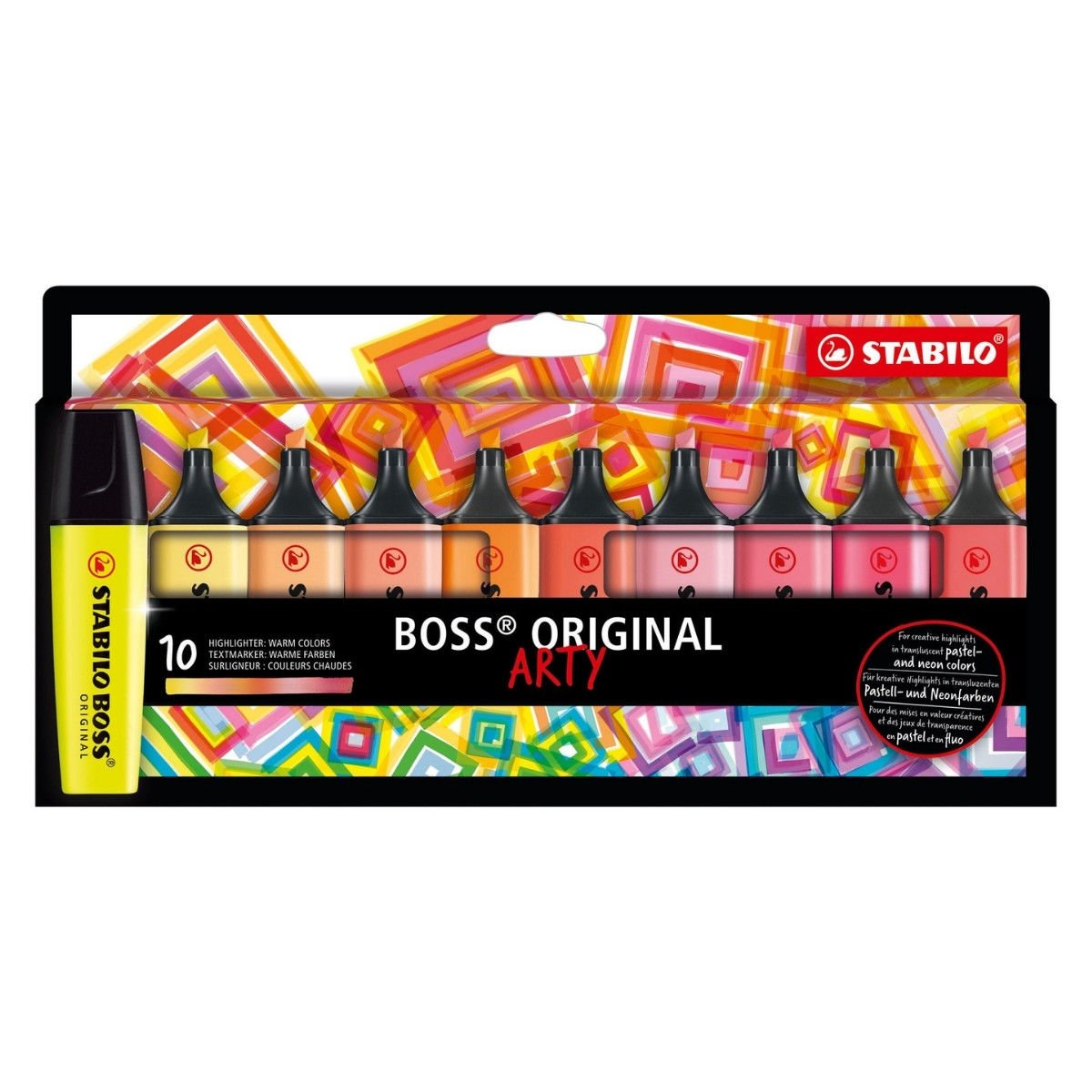 Stabilo Boss Original Fosforlu Kalem 10lu Set Sıcak Renkler