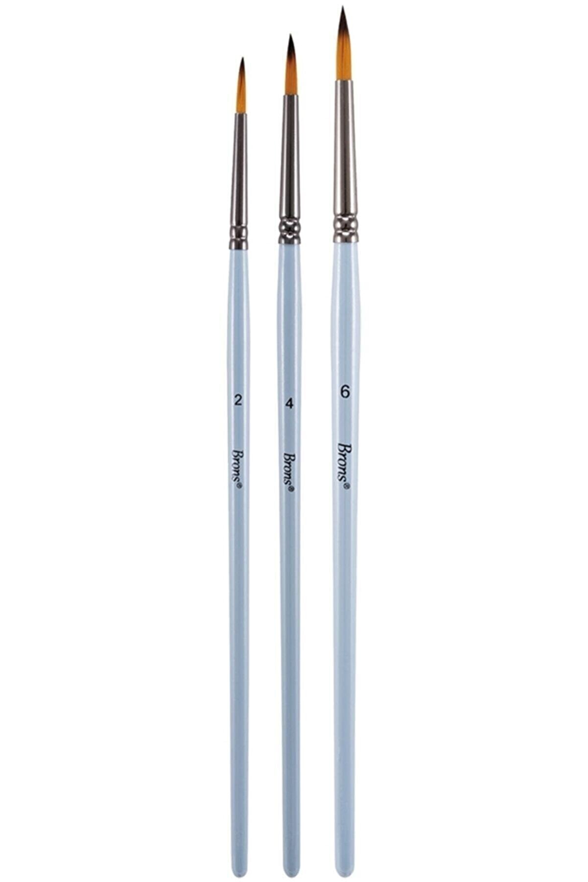 Brons Set5 BR-2204 Blister Fırça Seti 3lü