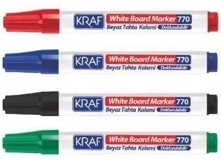 Kraf 770 Beyaz Tahta Kalemi Doldurulabilir Kırmızı