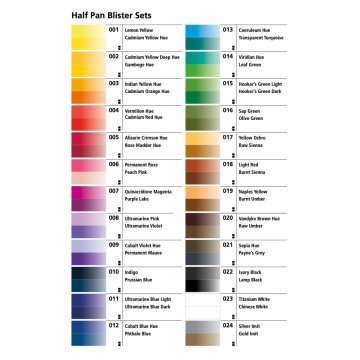 Daler Rowney Aquafine 2li Sulu Boya Tableti 264 Vandyke Brown Hue - 247 Raw Umber