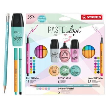 Stabilo Pastellove Mini Set 35li