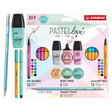 Stabilo Pastellove Mini Set 35li